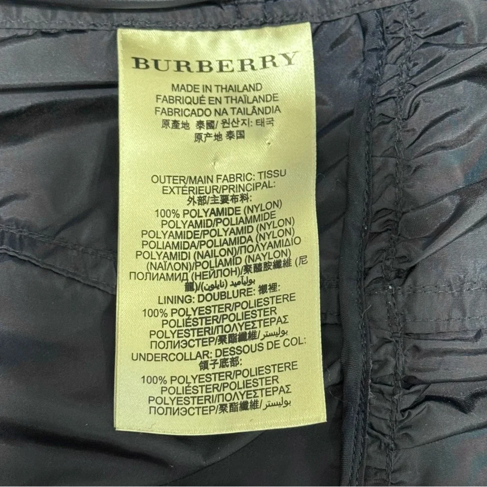 Burberry Brit Navy Belted Short Trench Coat - Picture 12 of 12